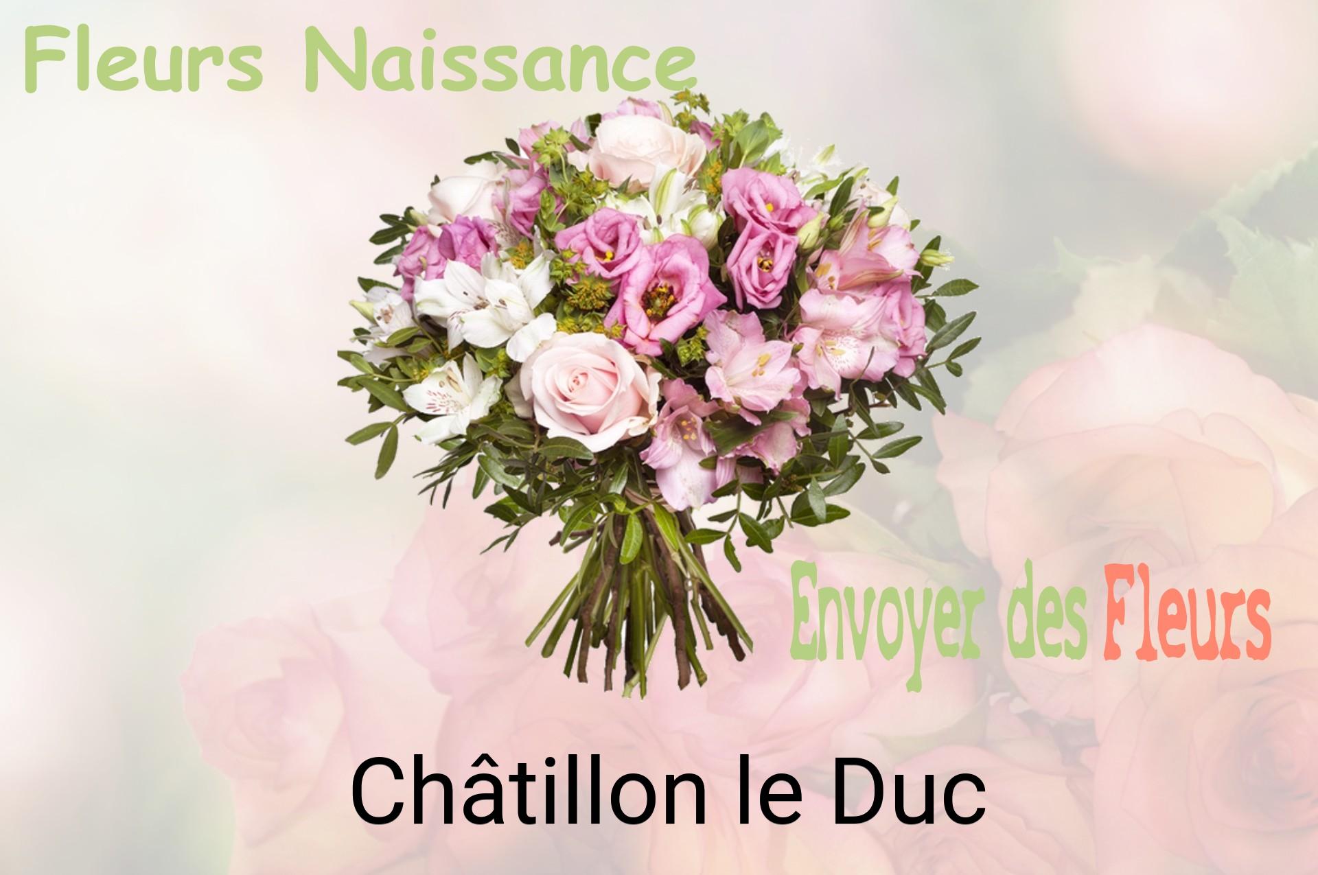 Bouquet de fleurs de naissance livré à Châtillon-le-Duc